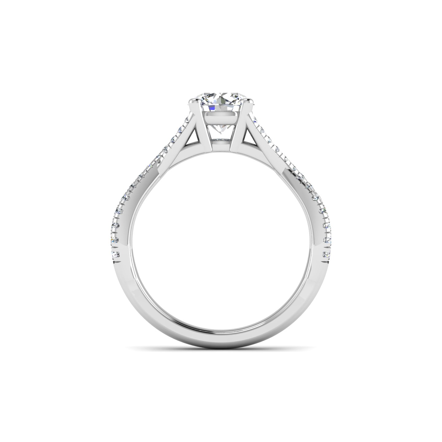 Averie twist shank Engagement Ring